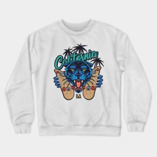 california skate panther Crewneck Sweatshirt